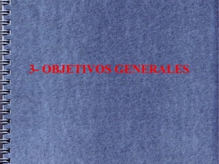 3- OBJETIVOS GENERALES
 