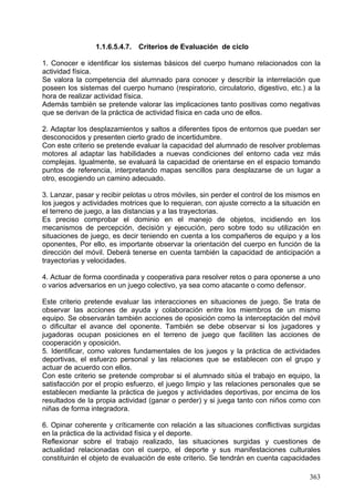 5. Contribuye al desarrollo de la competencia en tratamiento de la información y
competencia digital al utilizar la lengua extranjera como una posibilidad de comunicación
tecnológica, creando contextos reales y funcionales de comunicación. Esta competencia
consiste en disponer de habilidades para buscar, obtener, procesar y comunicar
información y transformarla en conocimiento.

6. Contribuye al desarrollo de la competencia social y ciudadana, ya que conocer una
lengua extranjera implica el conocimiento de rasgos y hechos culturales vinculados a las
diferentes comunidades de hablantes de las mismas. Este hecho favorece la
comprensión de la realidad social en que se vive, el respeto, el reconocimiento y la
aceptación de diferencias culturales y de comportamiento, promueve la tolerancia y la
integración y ayuda a comprender y apreciar tanto los rasgos de identidad como las
diferencias.

7. Contribuye al desarrollo de la competencia artística y cultural cuando las producciones
lingüísticas que se utilizan contengan un componente cultural.

                 1.1.6.5.6.5. Aspectos Metodológicos

La característica común de las aplicaciones didácticas derivadas del enfoque
comunicativo es el desarrollo de la utilización de la Lengua para la comunicación como
objetivo prioritario en todas las fases del proceso de aprendizaje:
La metodología que se utilizará por tanto a lo largo del curso en el área de inglés
relacionaráel aprendizaje del inglés con otras áreas del aprendizaje de la enseñanza
primaria, incluyendo las nuevas tecnologías y los recursos multimedia. Esto garantiza
que a través del inglés los niños aprendan un amplio abanico de destrezas que
contribuyen a su desarrollo y educación globales. La comunicación siempre tiene lugar
en un contexto social amplio. Las situaciones sociales con las que los niños y niñas
están familiarizados nos proporcionan un contexto valioso para la práctica lingüística en
el aula y nos permiten abordar temas que son socialmente importantes para ellos.
Se animará a los niños y niñas a utilizar el inglés como vehículo para explorar estos
temas, siempre a través de una comunicación activa.

   •   Se trabajan nociones semánticas y funciones sociales además de los contenidos
       lingüísticos.
   •   Técnicas de trabajo en parejas y grupo además del trabajo individual,
       potenciando el trabajo cooperativo y colaborativo y la ayuda a los compañeros
       con necesidades especiales.
   •   Elaboración de proyectos que impliquen toma de decisiones, búsqueda de
       información.
   •   El rol del docente como organizador de la tarea (apoya y asesora). El discente
       debe asumir el rol participativo, con iniciativa y autocrítica.
   •   Dramatizaciones. Mímica. Aprendizaje e interpretación de canciones.
   •   Simulaciones de la vida diaria.
   •   Tratamiento del error como evidencia del dinamismo del proceso del
       aprendizaje.

                 1.1.6.5.6.6. Materiales y Recursos didácticos didácticos

Además del libro de texto, se utiliza:
  • Fichas sacadas de otros libros para complementar contenidos.

                                                                                      363
 