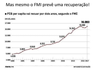 Mas mesmo o FMI prevê uma recuperação!
 