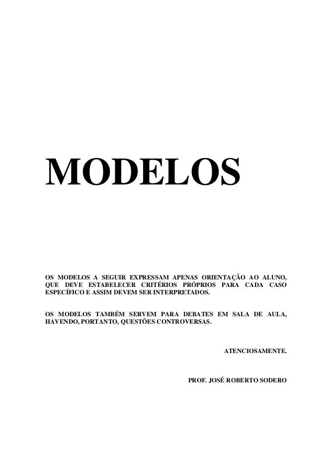 Peca modelos de pecas - previdenciario