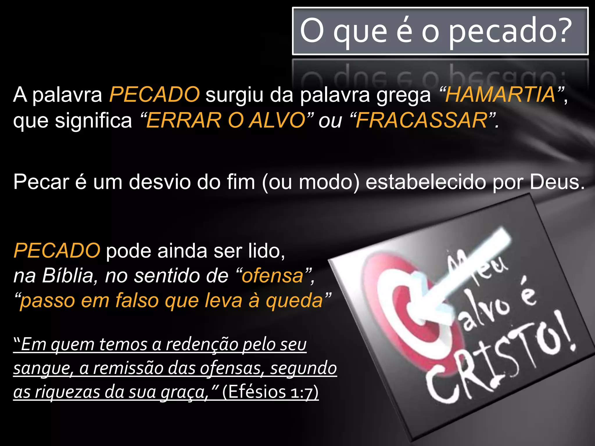 Pecado segundo a Bíblia | PPT | Download gratuito