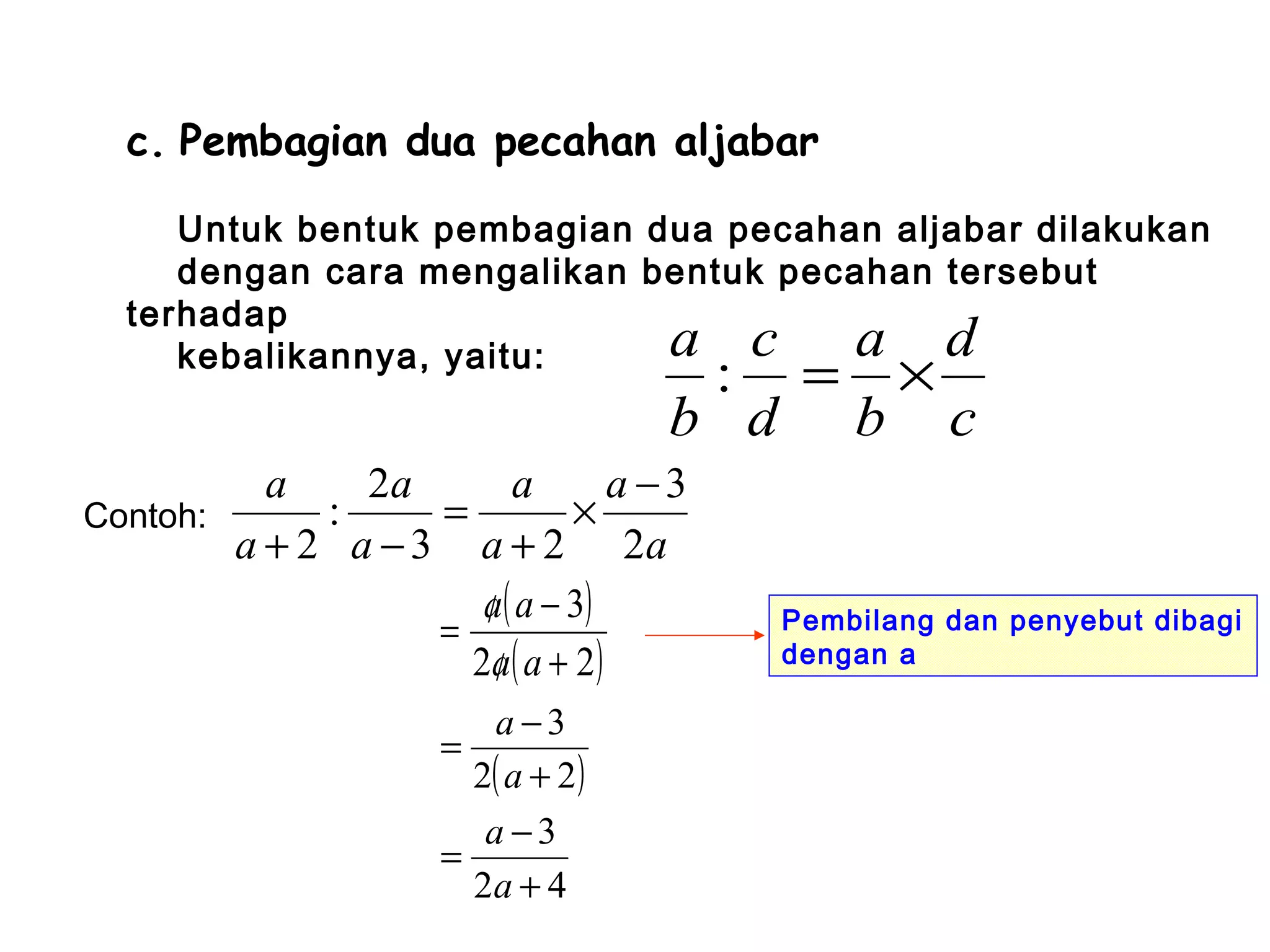 Pecahan aljabar1 | PPT