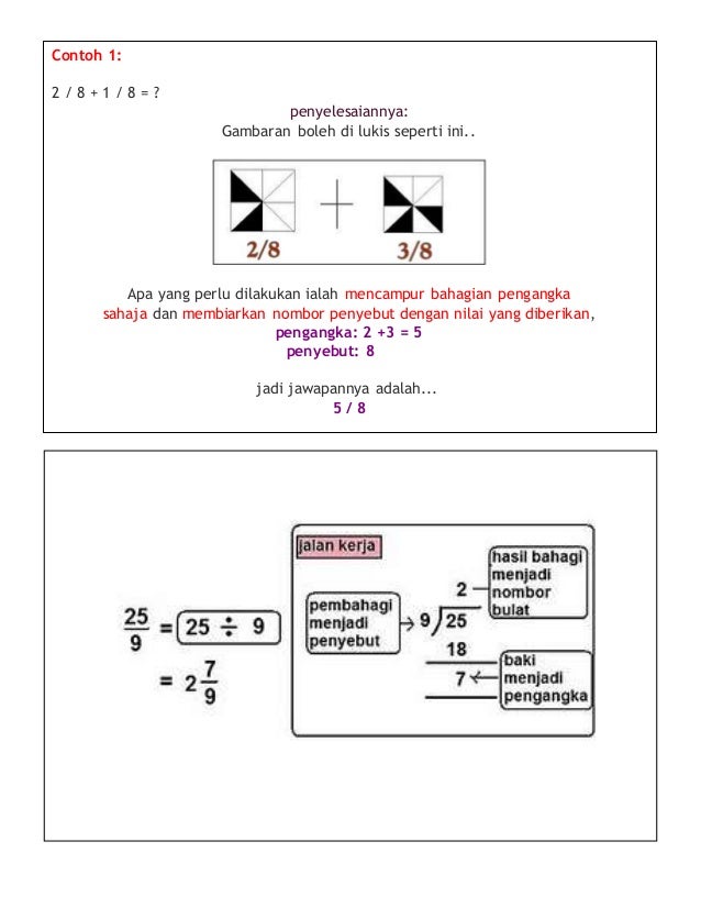 Latihan Pecahan Tahun 4  Matematik Tolak Pecahan Tahun 4 Sumber