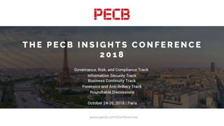 www.pecb.com/conferences
 