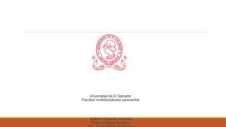 Universidad de El Salvador
Facultad multidisciplinaria paracentral
Materia: Especies menores
Tema: Cosecha de peces
 