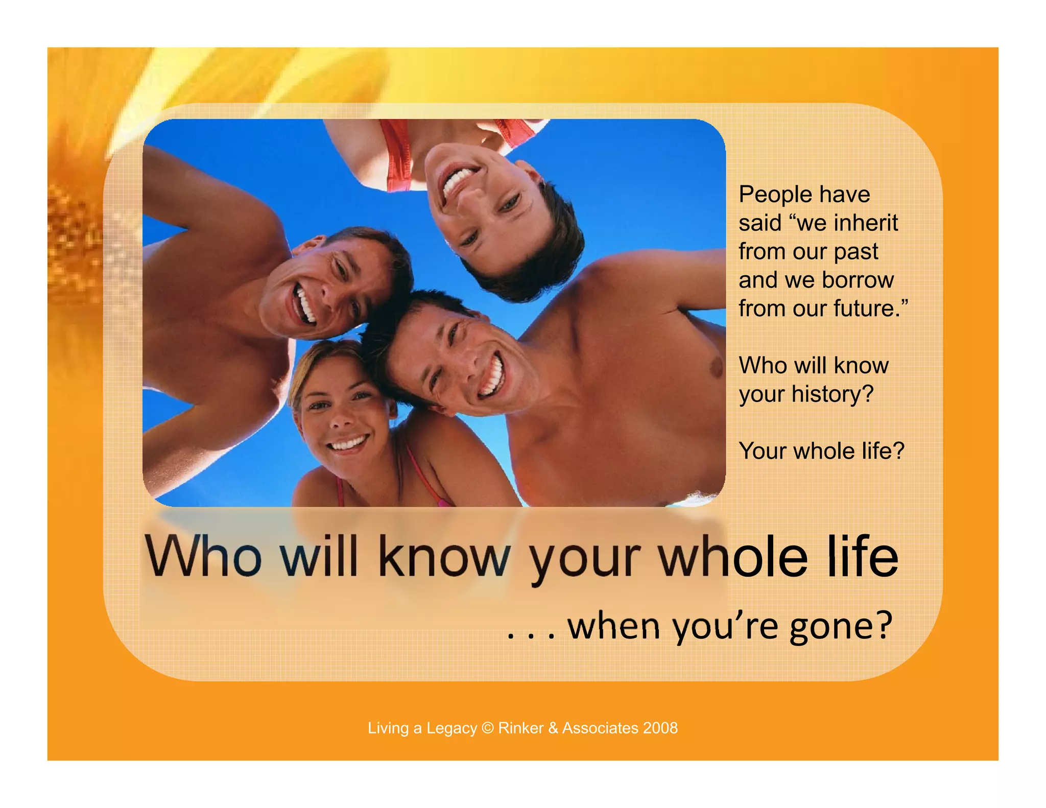 Pecha Kucha Living A Legacy Pbwc 2008 Public