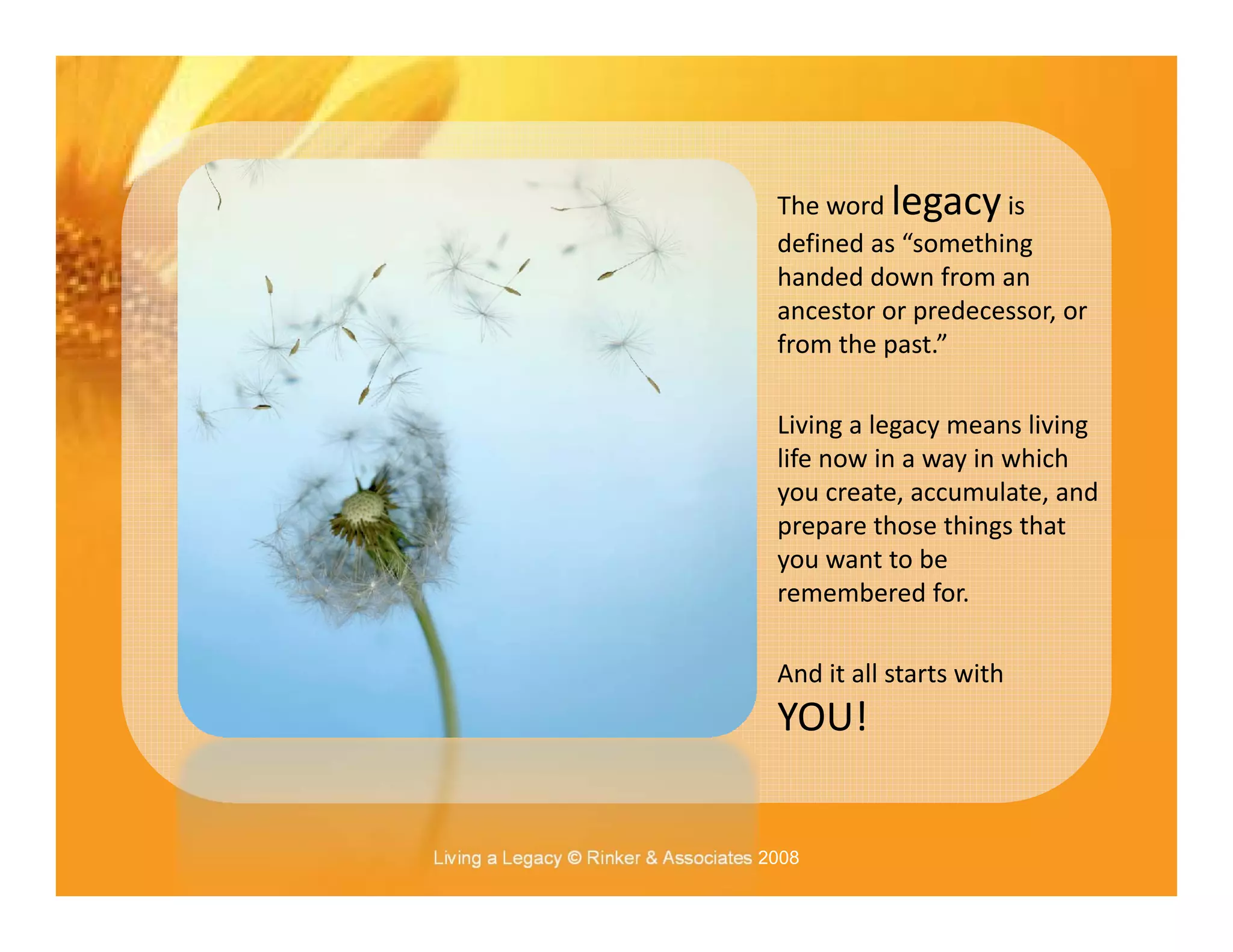 Pecha Kucha Living A Legacy Pbwc 2008 Public