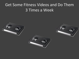 Get Some Fitness Videos and Do Them
3 Times a Week