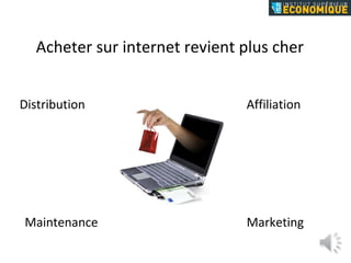 Acheter sur internet revient plus cher Distribution Affiliation Maintenance Marketing 