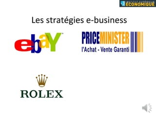 Les stratégies e-business 
