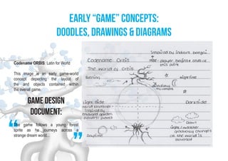 early “game” concepts:
                       doodles, drawings & diagrams

Codename ORBIS: Latin for World

This image is...
