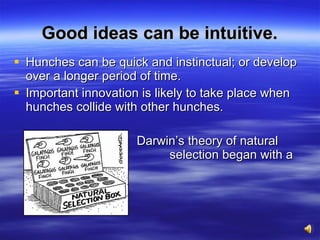Intuitive Hunches Pecha kucha where good ideas come from | PPT