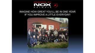 IMAGINE HOW GREAT YOU’LL BE IN ONE YEAR
IF YOU IMPROVE A LITTLE EVERYDAY!
 