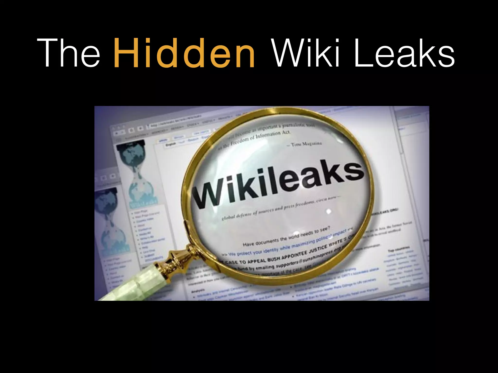 The Hidden Wiki Leaks
 