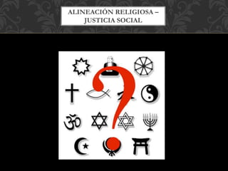 ALINEACIÓN RELIGIOSA –
JUSTICIA SOCIAL
 