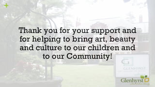 +
Thank you for your support and
for helping to bring art, beauty
and culture to our children and
to our Community! 
 
 