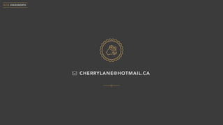 10.18 #PARISNORTH
CHERRYLANE@HOTMAIL.CA
 