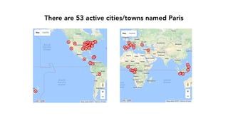 There are 53 active cities/towns named Paris
 