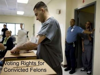 Voting Rights for Convicted Felons Voting Rights for Convicted Felons 