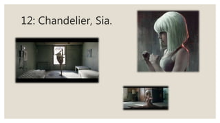 12: Chandelier, Sia.
 