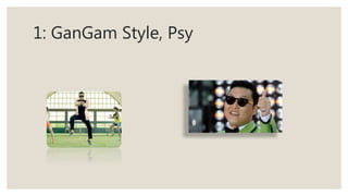 1: GanGam Style, Psy
 