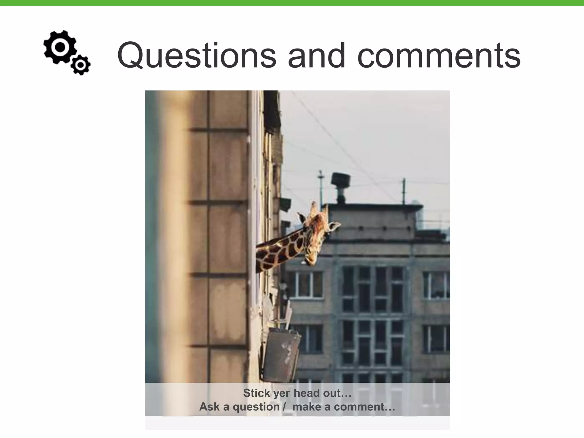 Questions and comments
Stick yer head out…
Ask a question / make a comment…
 
