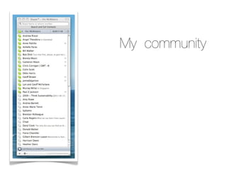 My community
 
