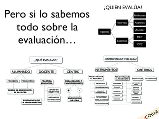 Pero si lo sabemos todo sobre la evaluación… i COBAE 