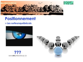 PositionnementLes surfeursquébécois???www.stat.philsavard.qc.ca
