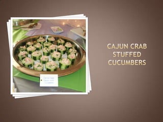 Cajun Crab Stuffed Cucumbers