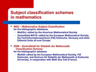 mathematics science presentation clasiification | PPT