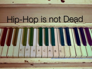 Hip-Hop is not Dead



           http://www.ﬂickr.com/photos/hillaryraindeer/3208347099/sizes/l/in/photos
 
