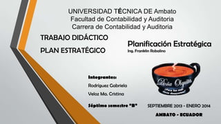 UNIVERSIDAD TÉCNICA DE Ambato
Facultad de Contabilidad y Auditoria
Carrera de Contabilidad y Auditoria

TRABAJO DIDÁCTICO
...