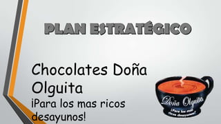 Chocolates Doña
Olguita
¡Para los mas ricos
desayunos!

 