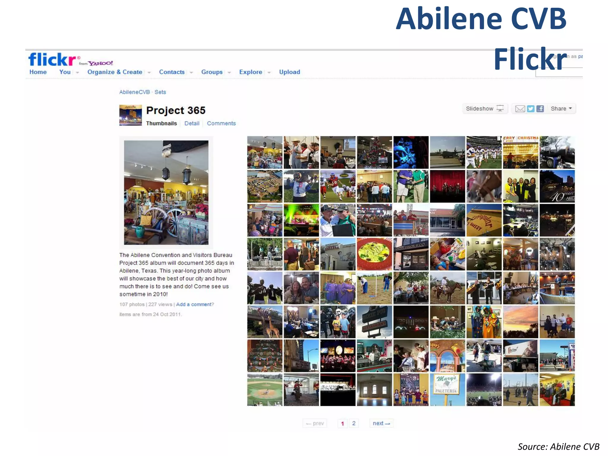 Abilene CVB
      Flickr




        Source: Abilene CVB
 