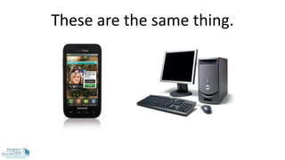 These are the same thing.
. .
 