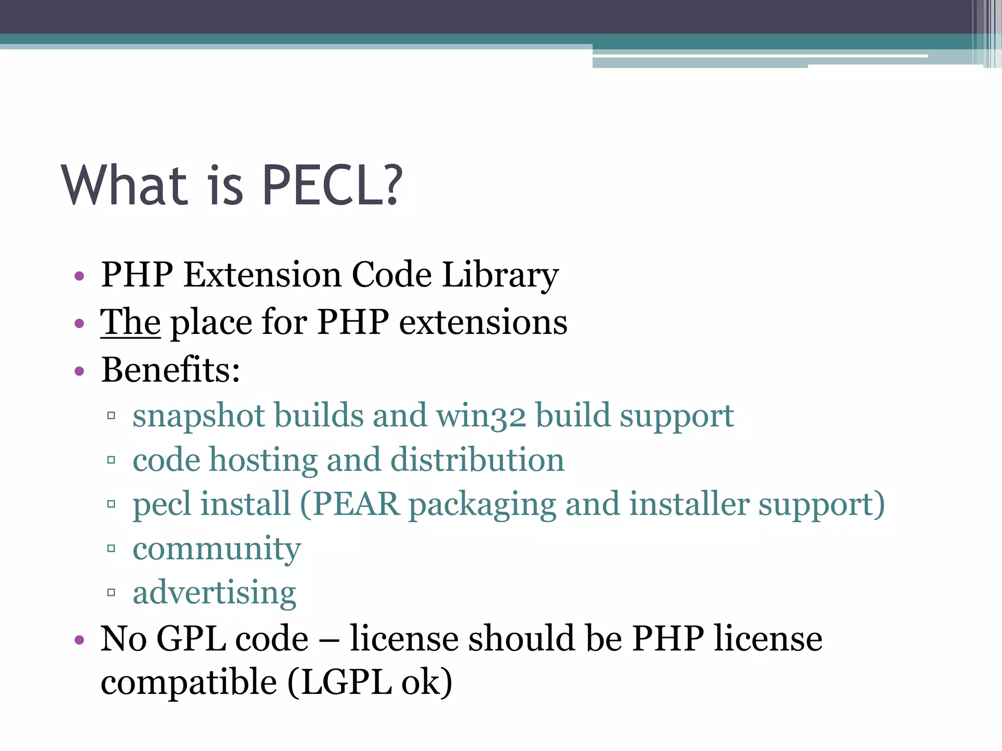 PECL Picks - Extensions to make your life better