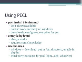 PECL Picks - Extensions to make your life better