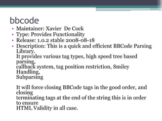 PECL Picks - Extensions to make your life better