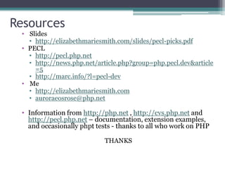 PECL Picks - Extensions to make your life better