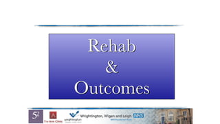 Rehab
&
Outcomes
 