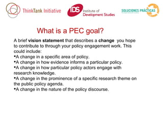 A strategic approach to policy engagement for research organisations | PPT