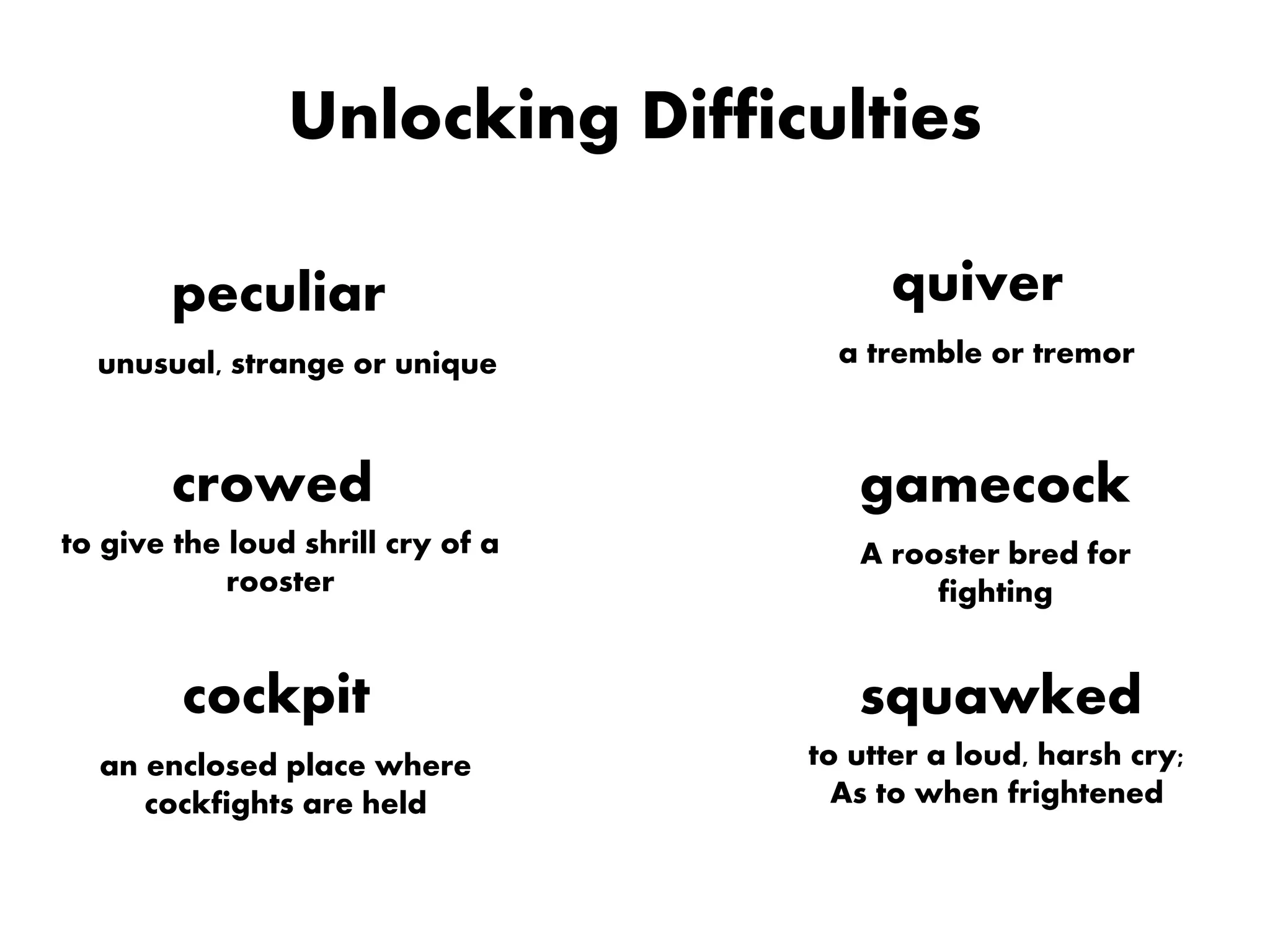 My Brother's Peculiar chicken | PPTX