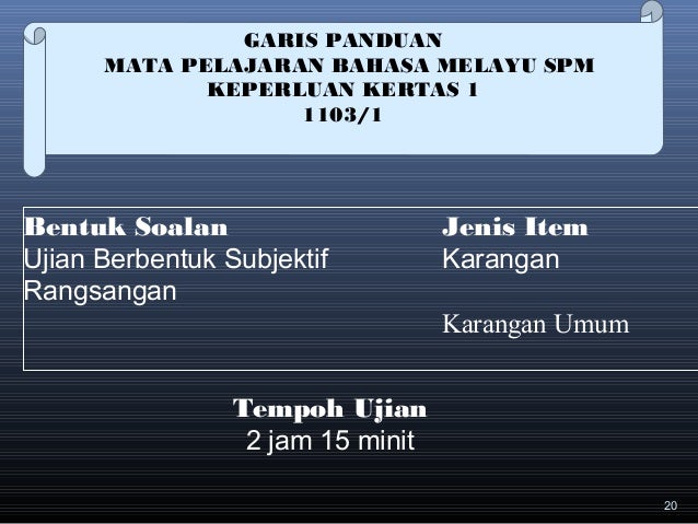 Soalan Target Bahasa Melayu Spm 2019 - Terengganu s