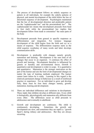 Own Words Orderly Development Pattern PED 221 DEVELOPMENTAL PSYCHOLOGY.pdf