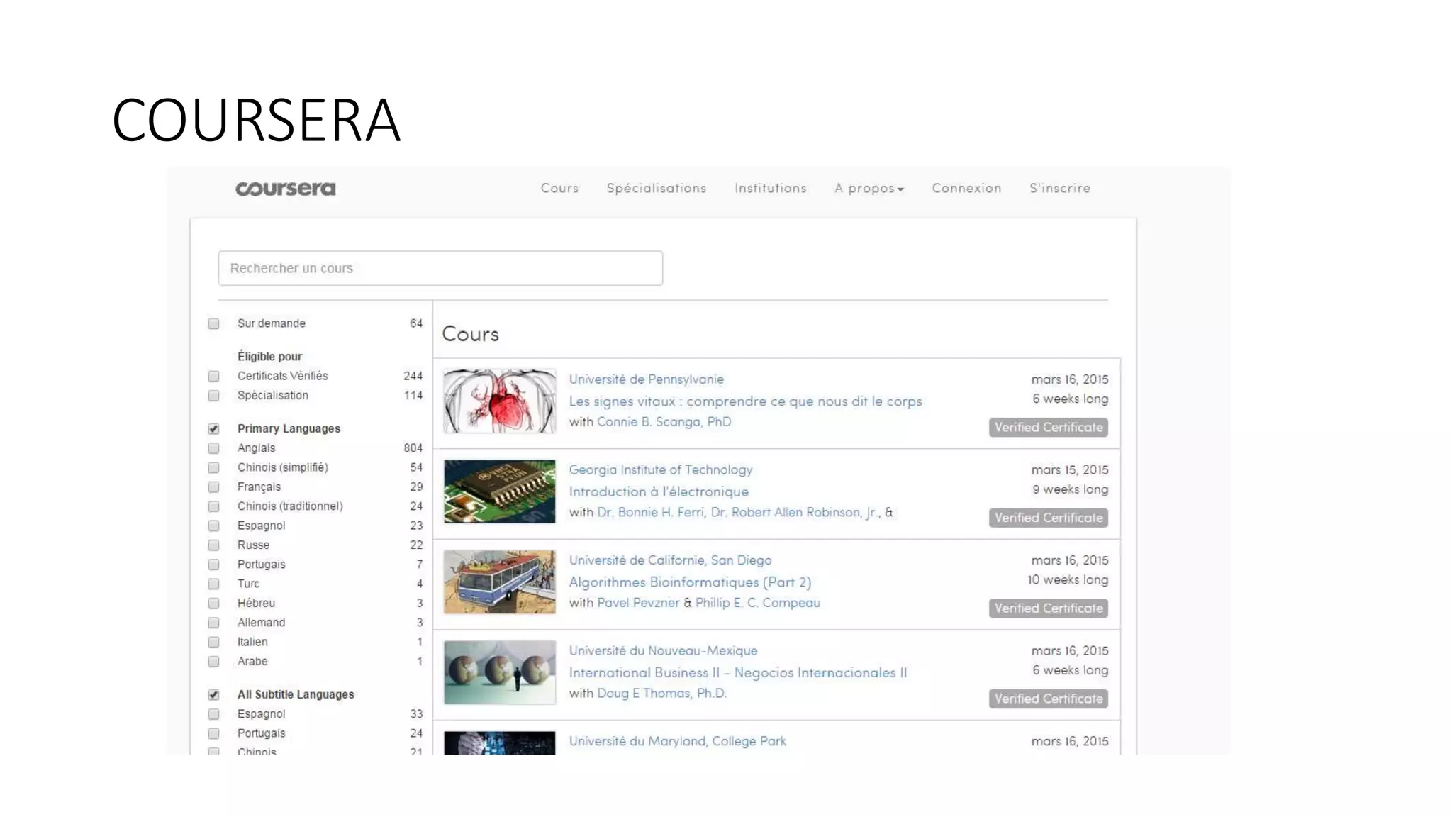 COURSERA
 