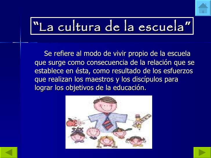 "Relacion entre la cultura y la educacion"