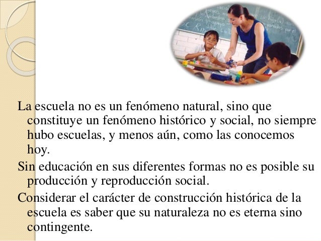 ¿Cuándo se inventó la escuela?