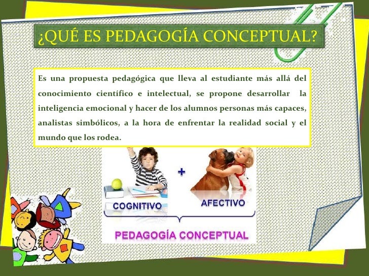 Resultado de imagen para PEDAGOGIA CONCEPTUAL