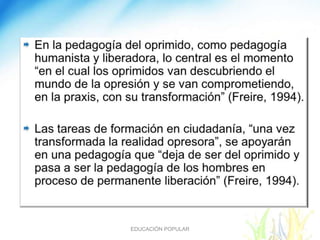 EDUCACIÓN POPULAR
 